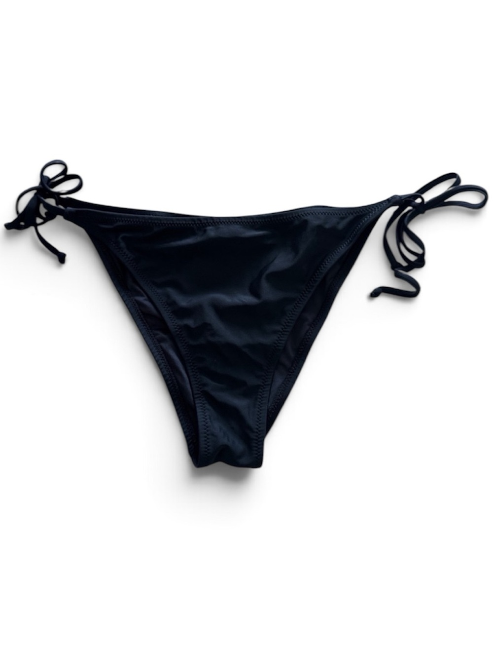 RELLECIGA Black Tie-Side Bikini Bottom Size M